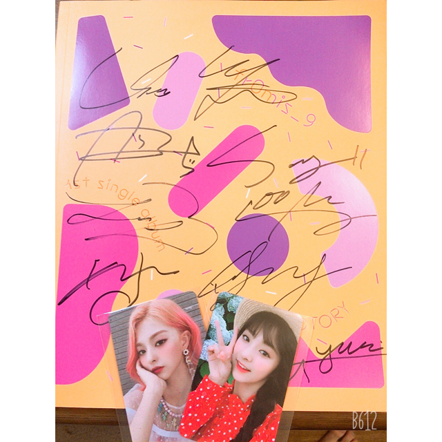 fromis_9 アルバム サイン入りCD 全メンバー直筆サイン トレカ付の通販
