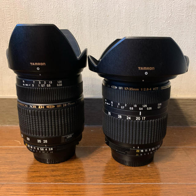 【一部予約！】 タムロン - TAMRON 17-35mm Nikon用 f2.8 28-75mm f2.8-4 レンズ(ズーム)