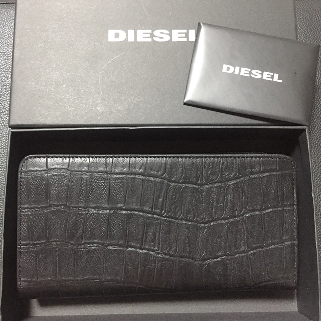 DIESEL(ディーゼル)の【新品未使用】DIESEL ディーゼル メンズ クロコ加工 牛革 長財布 メンズのファッション小物(長財布)の商品写真