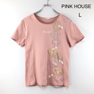 ピンクハウス(PINK HOUSE)のPINK HOUSE ピンクハウス 半袖 Tシャツ パッチワー カットソー L(カットソー(半袖/袖なし))
