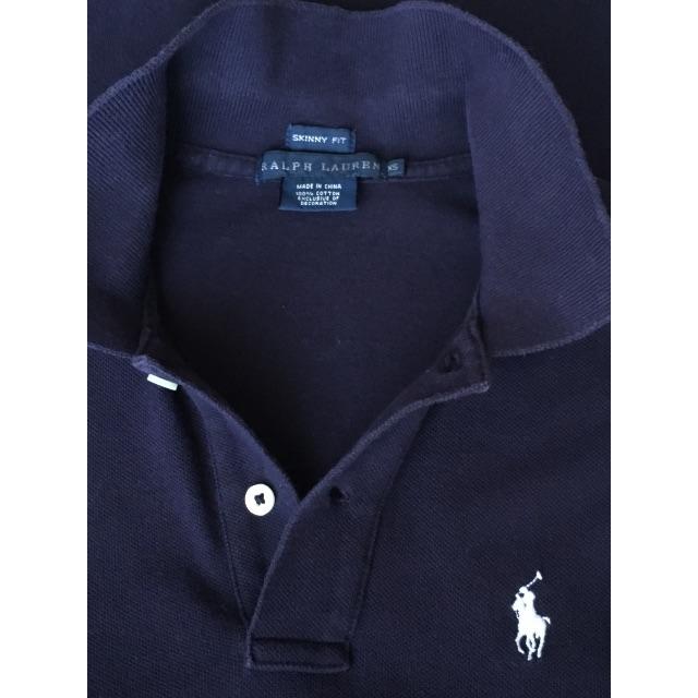 Ralph Lauren(ラルフローレン)のラルフローレン ポロシャツ ネイビー スキニーフィット XS レディースのトップス(ポロシャツ)の商品写真