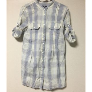 ギャップ(GAP)のGAP チュニックシャツ ブルーグレー(シャツ/ブラウス(長袖/七分))