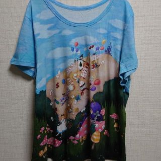 フランシュリッペ(franche lippee)のフランシュリッペ＊不思議の国のアリス柄半袖Tシャツ(Tシャツ(半袖/袖なし))