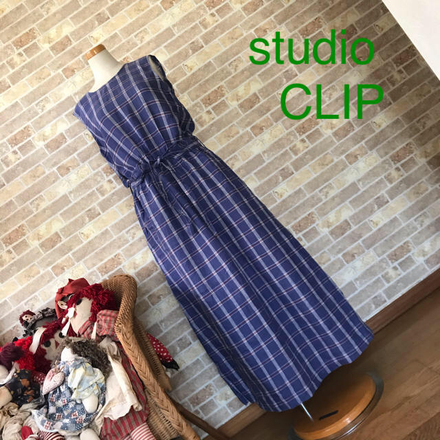 STUDIO CLIP(スタディオクリップ)のstudio CLIP 麻100%ワンピース レディースのワンピース(ロングワンピース/マキシワンピース)の商品写真