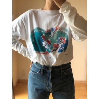 ロキエ(Lochie)のnude vintage オリジナル ロングTシャツ(Tシャツ(長袖/七分))