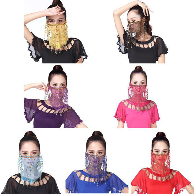 ベリーダンスレディースインドのベリーダンスの顔のベールのスパンコールの部族の衣装の通販 By スターマガジン札幌 ラクマ