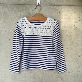 クミキョク(kumikyoku（組曲）)の【美品】クミキョク ボーダーカットソー　120サイズ(Tシャツ/カットソー)