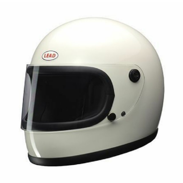 ★LEAD(リード工業）復刻版ビンテージヘルメット RX-200R ホワイト フバイク