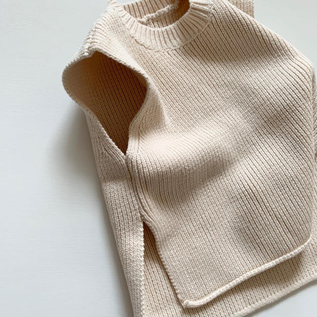 knit vest ニットベスト ベビー服 こども服  韓国子供服 キッズ/ベビー/マタニティのベビー服(~85cm)(ニット/セーター)の商品写真