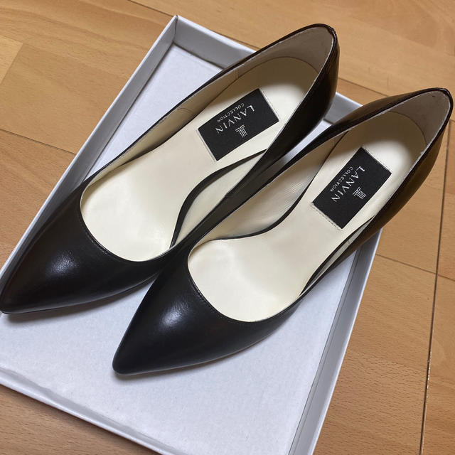 LANVIN COLLECTION チャンキーヒールパンプス 1