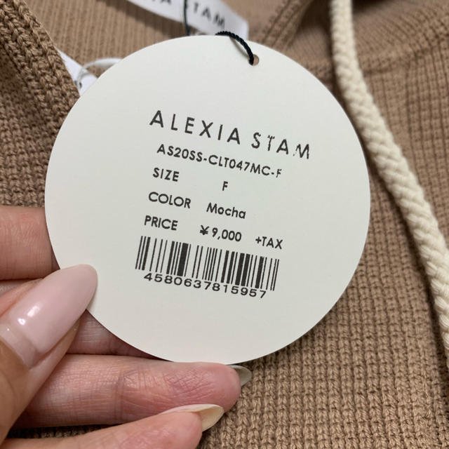 ALEXIA STAM(アリシアスタン)のalexiastam アリシアスタン パーカー フード 服 モカ 新品　未使用 レディースのトップス(パーカー)の商品写真