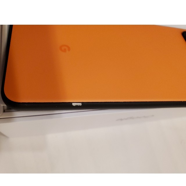 ANDROID(アンドロイド)のGoogle Pixel 4XL　Oh so Orange　64GB スマホ/家電/カメラのスマートフォン/携帯電話(スマートフォン本体)の商品写真