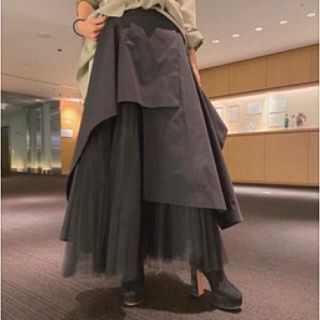 アメリヴィンテージ(Ameri VINTAGE)のUNDRESSED OVERLAPPING SKIRT(ロングスカート)