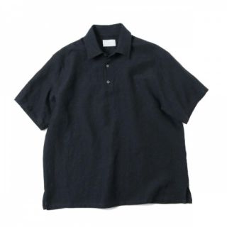 コモリ(COMOLI)の19ss URU 19SUS02 リネン 半袖シャツ ダークネイビー(シャツ)