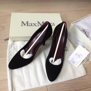 マックスマーラ(Max Mara)のMax Mara スエードヒールパンプス 23.5cm 箱タグ付(ハイヒール/パンプス)