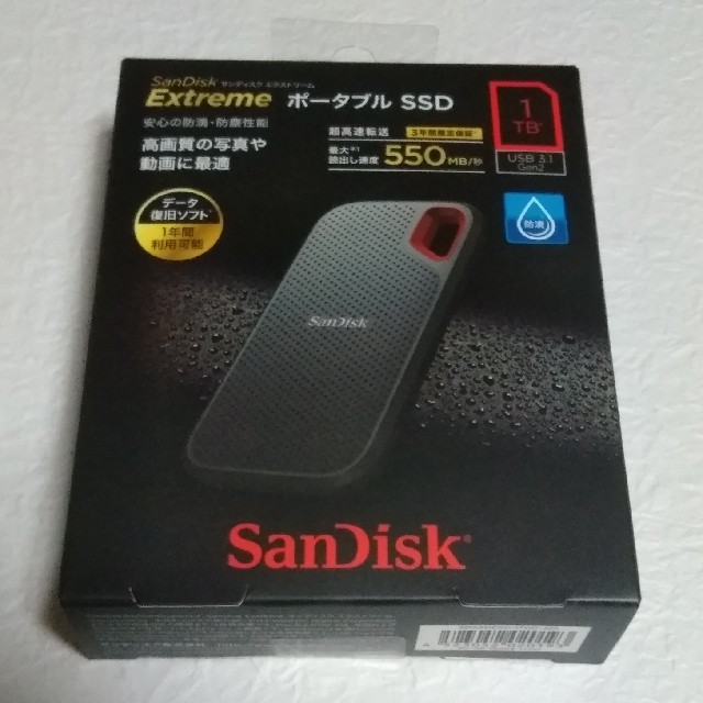 SanDisk　エクストリーム　ポータブルSSD 1TB