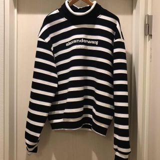 アレキサンダーワン(Alexander Wang)のAlexander Wang 19AW ハイネック　ボーダー　スウェット(スウェット)