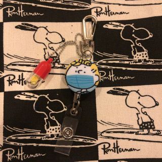 スヌーピー(SNOOPY)のスヌーピー  リールキーホルダー　チャーム付きナース(キーホルダー)