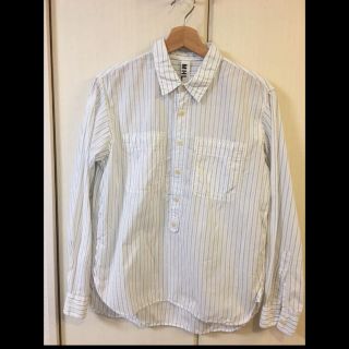 美品】マーガレットハウエル 長袖 シャツ ブラウス ストライプ柄