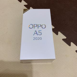 ラクテン(Rakuten)の【新品・未開封】オッポ　OPPO A5 2020 最新スマホ　送料込　(スマートフォン本体)