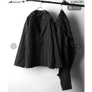 ヨウジヤマモト(Yohji Yamamoto)のZIP FIVE ポリエステルセットアップ試着のみほぼ未使用　　破格！！！！！(セットアップ)