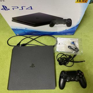 プレイステーション4(PlayStation4)の【特典付】 PS4 本体 ブラック 500GB(家庭用ゲーム機本体)