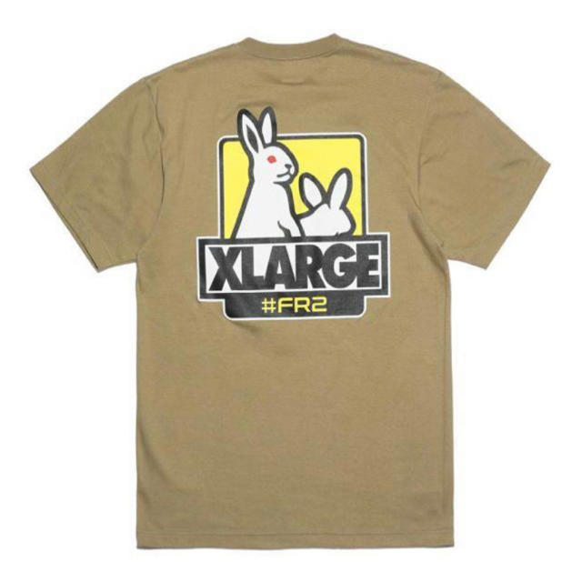 L FR2 XLARGE Tシャツ ベージュ　佐藤ノア着用