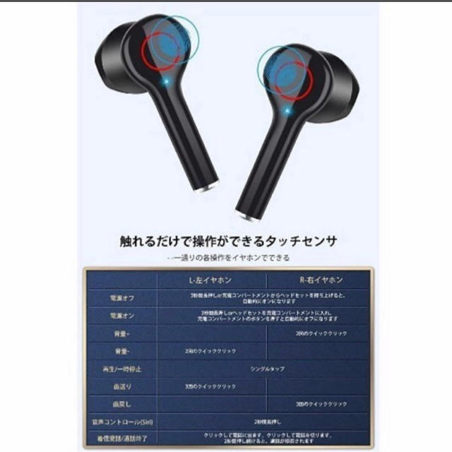 I am I(アイアムアイ)のHEMERON Bluetooth ワイヤレス イヤホン スマホ/家電/カメラのオーディオ機器(ヘッドフォン/イヤフォン)の商品写真