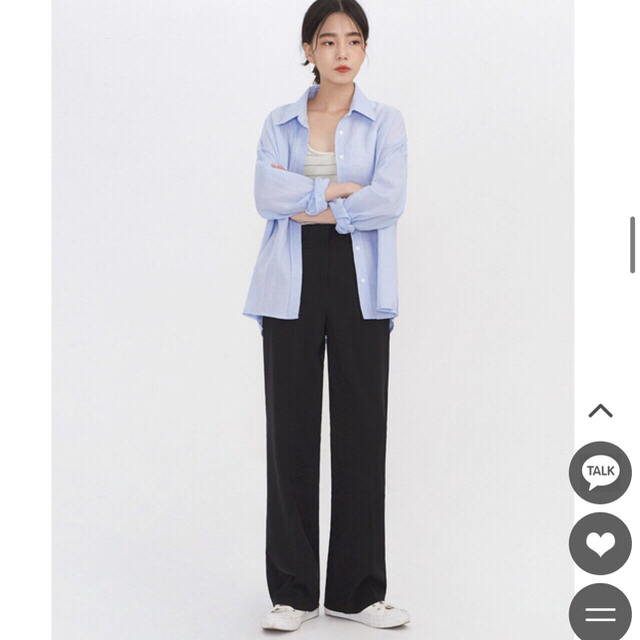GOGOSING(ゴゴシング)の【美品】AIN 155cm cool long slacks レディースのパンツ(カジュアルパンツ)の商品写真