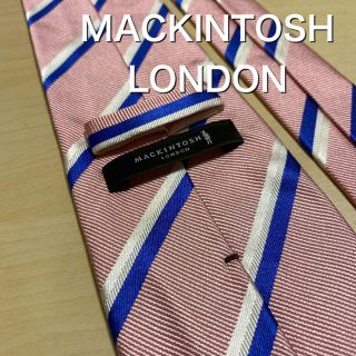 マッキントッシュ(MACKINTOSH)のあき様【美品】MACKINTOSH LONDON ピンクレジメンタル  ネクタイ(ネクタイ)