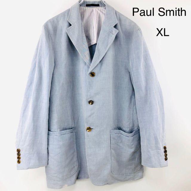 Paul Smith ポールスミス 春夏 ジャケット 麻 コットン XL 爽やか