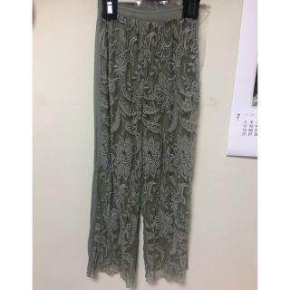 アメリヴィンテージ(Ameri VINTAGE)のMEDI EMBROIDERY TULLE PANTS(カジュアルパンツ)