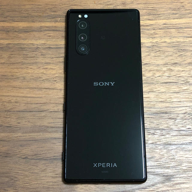 Xperia(エクスペリア)のジャンク au Xperia5 SOV41 ブラック 本体のみ スマホ/家電/カメラのスマートフォン/携帯電話(スマートフォン本体)の商品写真