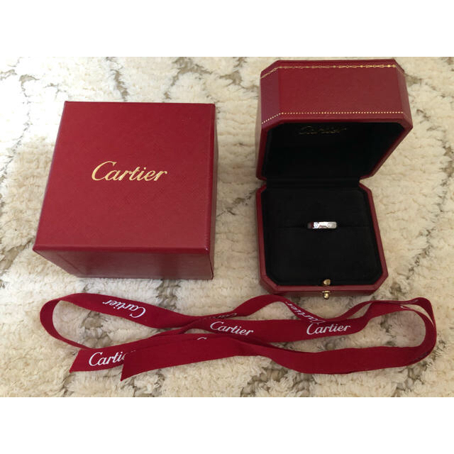 Cartier カルティエ　バースデーリング　5P ダイヤ入り　新品仕上げリング(指輪)