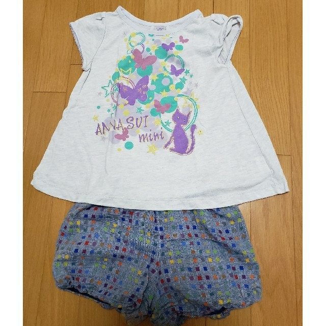 ANNA SUI mini(アナスイミニ)のhannaさま専用　アナスイミニ　Tシャツ　キュロット　セット　110 キッズ/ベビー/マタニティのキッズ服女の子用(90cm~)(Tシャツ/カットソー)の商品写真