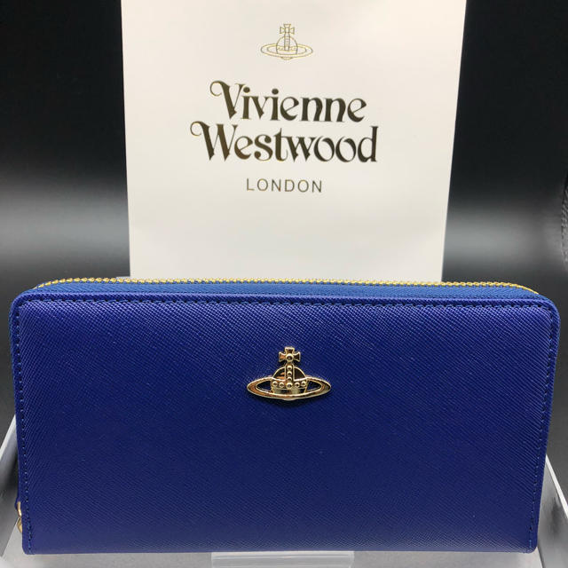 Vivienne Westwood(ヴィヴィアンウエストウッド)の【新品・正規品】ヴィヴィアン ウエストウッド 長財布 306 青 プレゼント レディースのファッション小物(財布)の商品写真