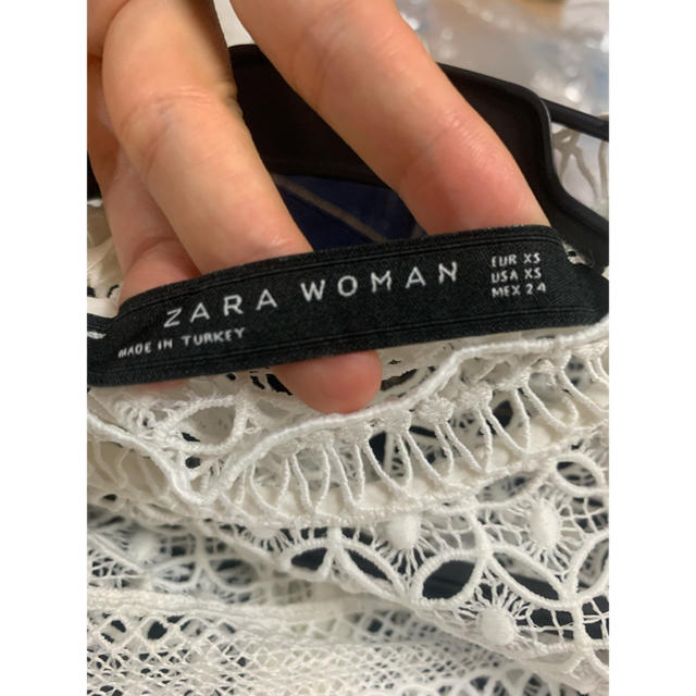 ZARA(ザラ)のzara レースブラウス レディースのトップス(シャツ/ブラウス(半袖/袖なし))の商品写真