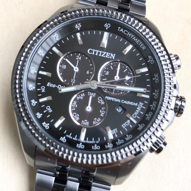 CITIZEN - 海外限定 新品 エコドライブ シチズン 定価約5.3万 ブラック メンズ腕時計の通販 by ペルル's watch