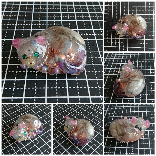 見つめる猫ちゃん(ФωФ)☆オルゴナイト - 雑貨