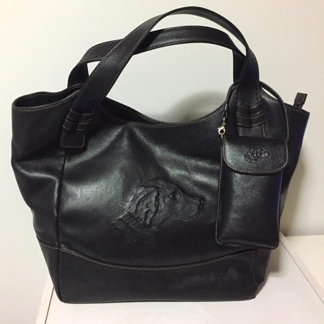 人気商品【キタムラ】Ꮶitamura ハンドバッグ ポーチ付き 黒 レザー