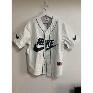 シュプリーム(Supreme)のNIKE supreme baseball shirts S レザー(シャツ)