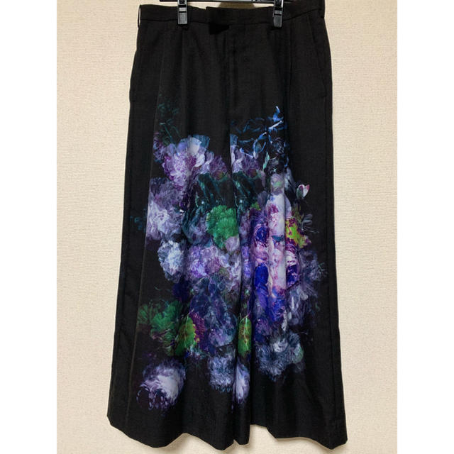 2TUCK CROPPED WIDE SLACKS 花柄 20ss やすい 15120円 noxcapital.de