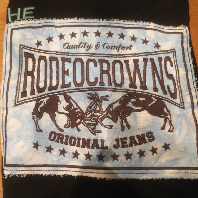 RODEO CROWNS WIDE BOWL(ロデオクラウンズワイドボウル)の新作ロンTレディースのブラック レディースのトップス(Tシャツ(長袖/七分))の商品写真