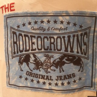 ロデオクラウンズワイドボウル(RODEO CROWNS WIDE BOWL)の新作ロンTレディースのホワイト(Tシャツ(長袖/七分))