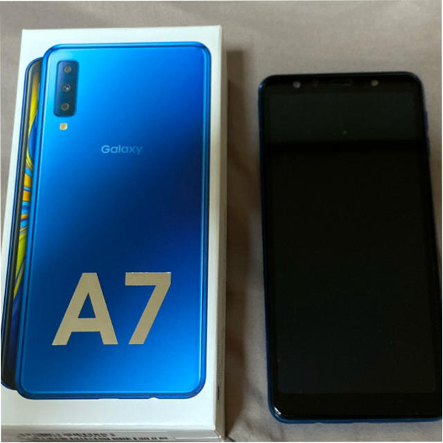 超可爱の Galaxy A7 ブルー 64 GB SIMフリー+512GB マイクロSD