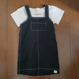 サロペットスカート Tシャツ付き 80cm(ワンピース)