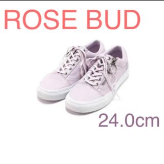 ローズバッド(ROSE BUD)のROSE BUD×VANSスニーカー24.0cm(スニーカー)