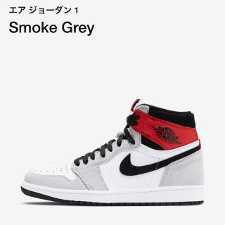 ナイキ(NIKE)のjordan1 high og smoke grey(スニーカー)