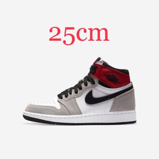 ナイキ(NIKE)の25cm NIKE AIR JORDAN 1 HIGH GS スモークグレー(スニーカー)