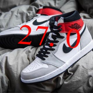 ナイキ(NIKE)のnike air jordan1 smoke grey 27.0(スニーカー)